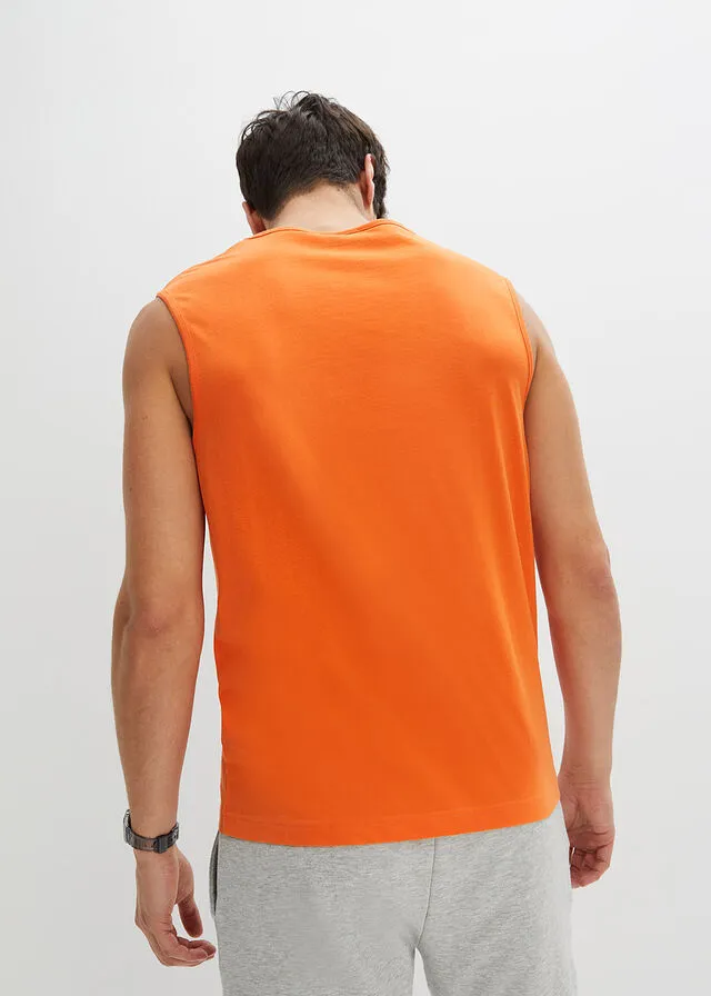 Camiseta de tirantes (3 unidades) Naranja + azur + azul perla